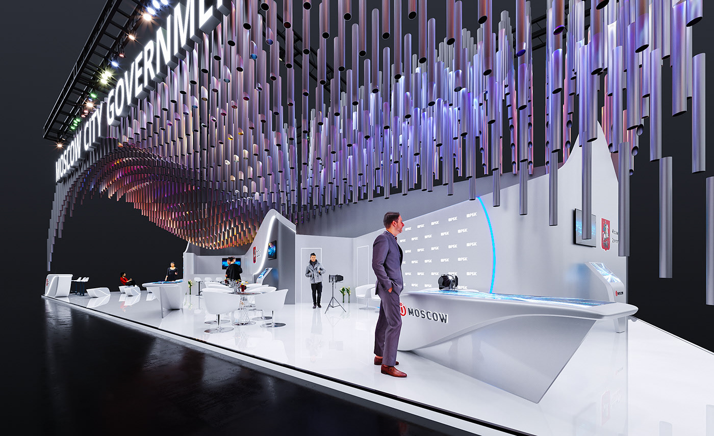 吊頂展臺設(shè)計(jì)案列