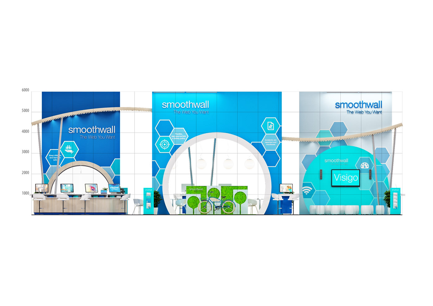 smoothwall國外展臺設(shè)計(jì)立面
