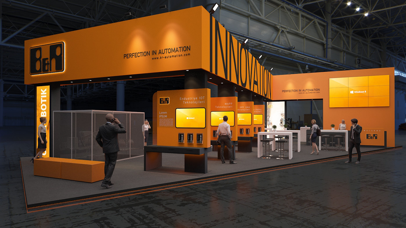 工程機械展臺設(shè)計