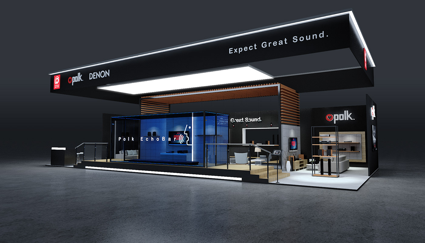 DENON展臺設計方案